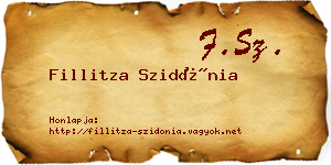 Fillitza Szidónia névjegykártya